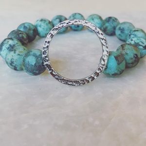 African Turquoise stretch bracelet